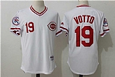 Cincinnati Reds #19 Joey Votto White Cooperstown Collection Jersey,baseball caps,new era cap wholesale,wholesale hats